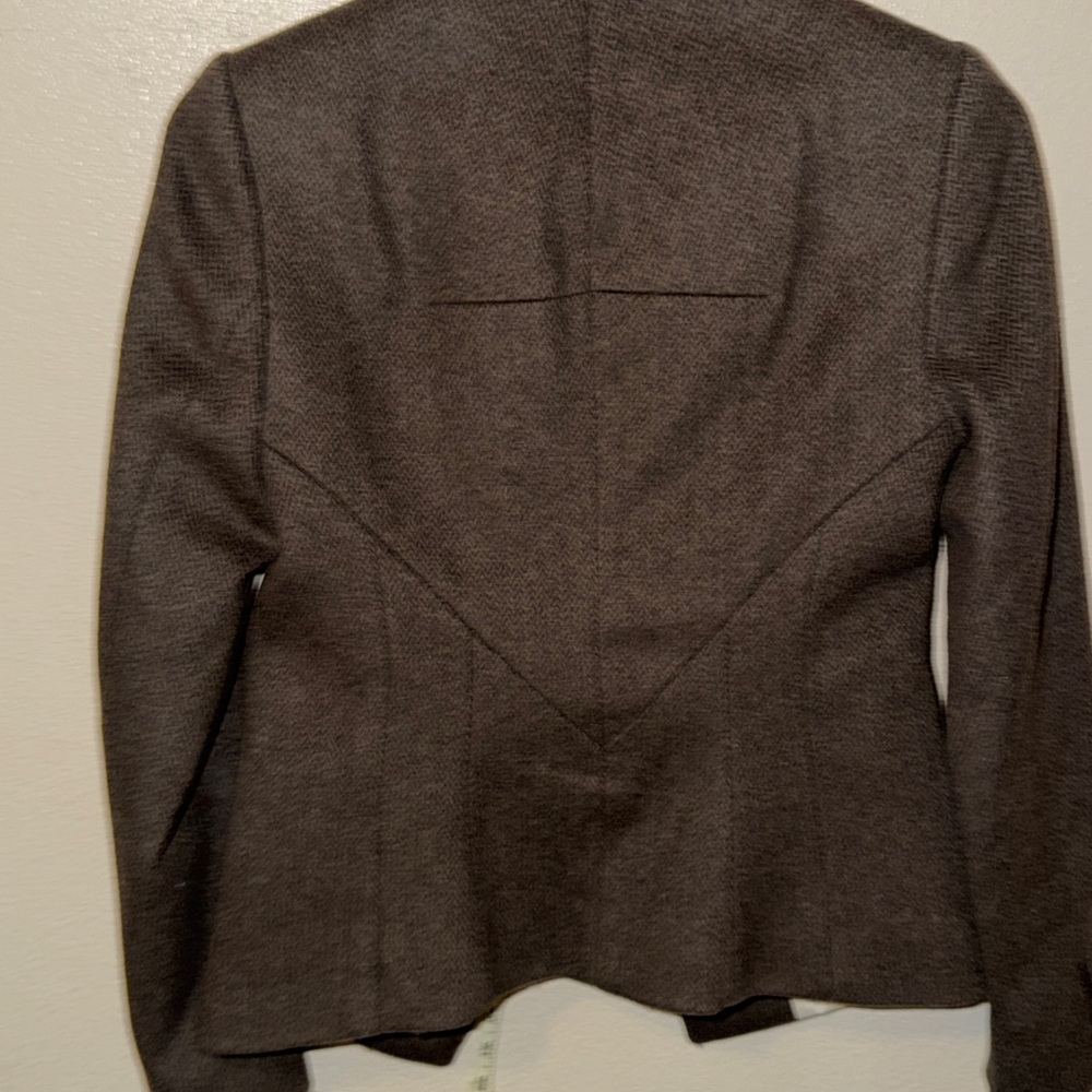 AllSaints Brown Wool Blend Tailored Blazer Jacket Size US 6 - Picture 6 of 6